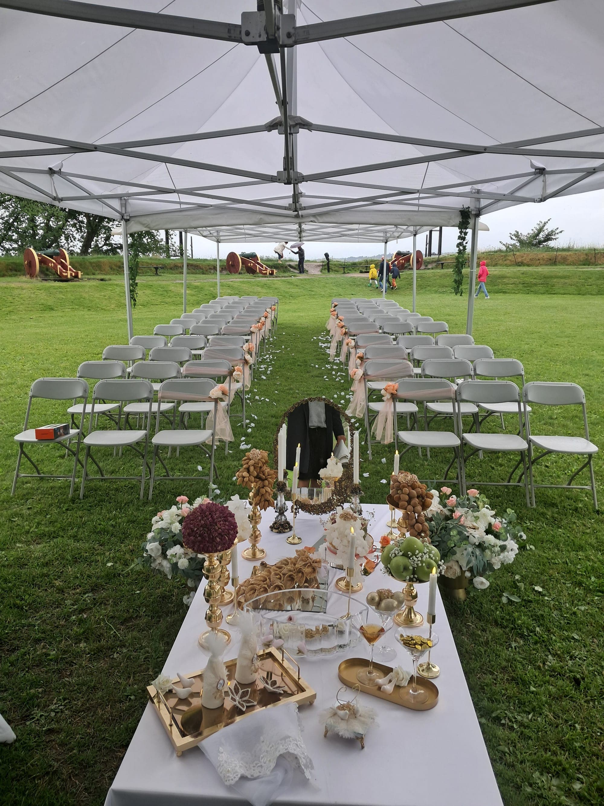 Party tent delivered to an event at Akershus Fortress – photo 4