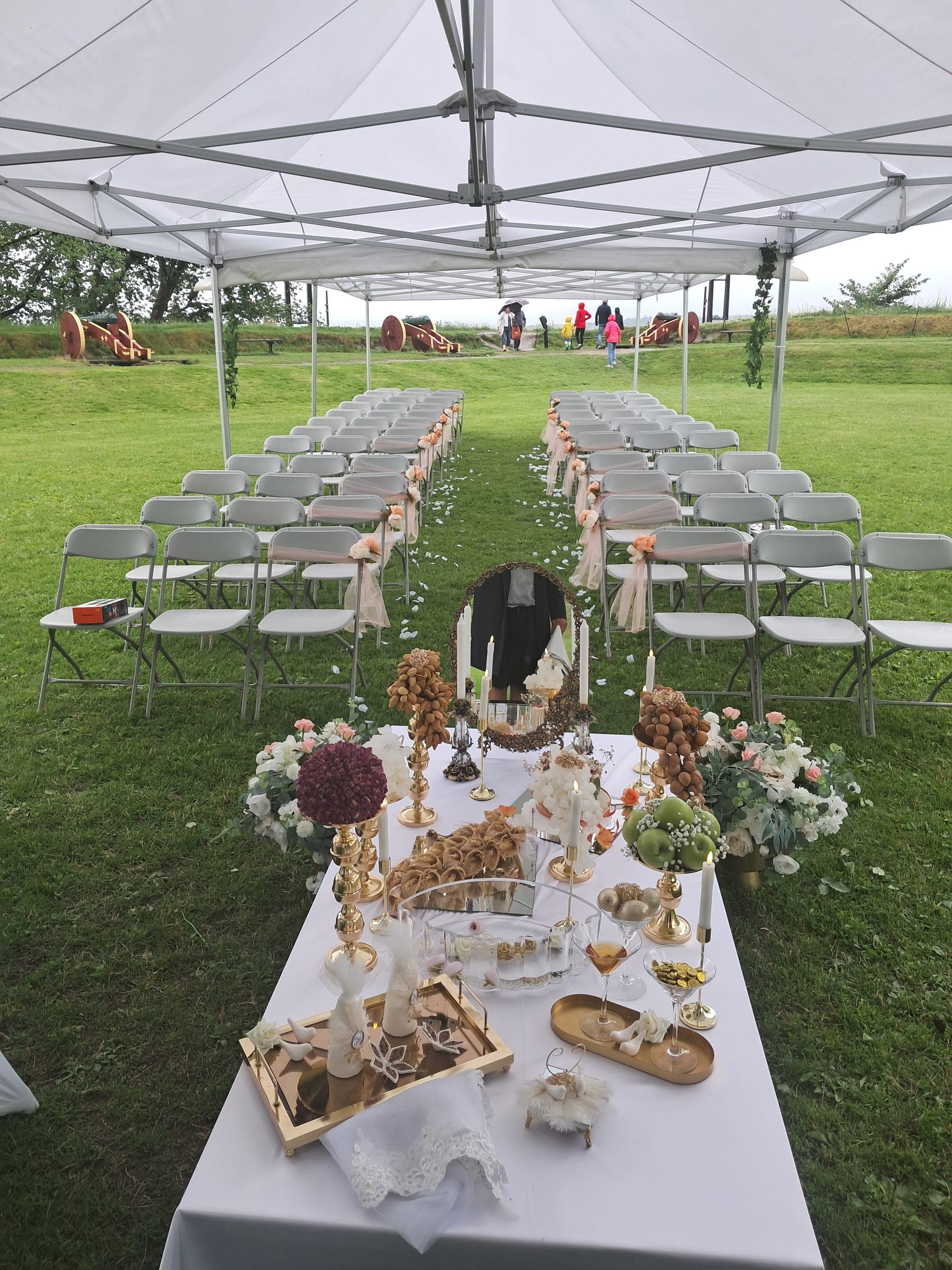 Party tent delivered to an event at Akershus Fortress – photo 5